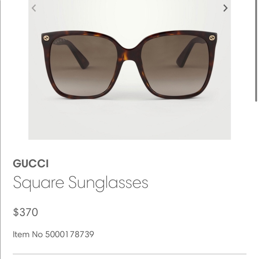 Gucci Square Sunglasses